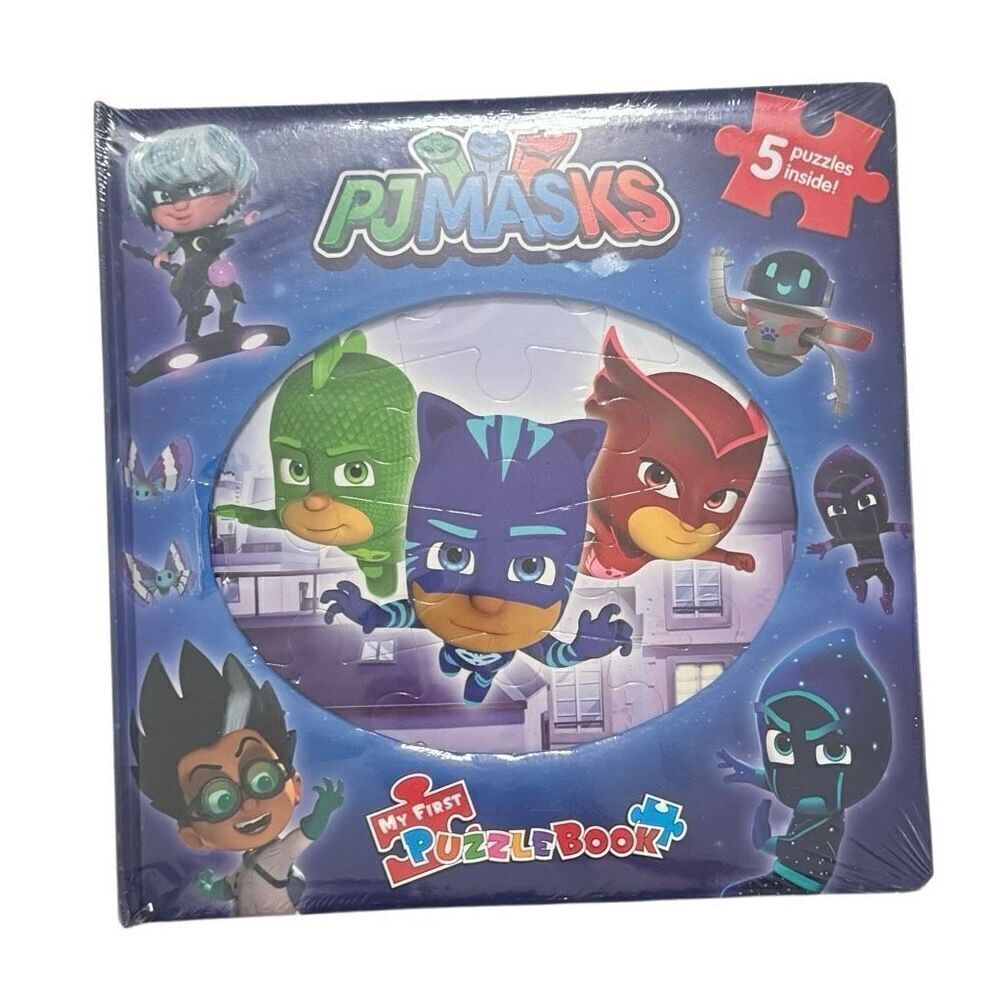 PJ Masks, My First Puzzle Book, 5 Puzzles Inside, 3 Years and Up NEW